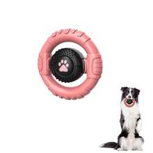 Dog Toys For Aggressive Chewers Large Medium Breed, Indestructible Squeaky Dog Chew Toys, Tough Nylon Rubber Interactive Dog Toys To Keep Them Busy - 粉色 - 查看 8