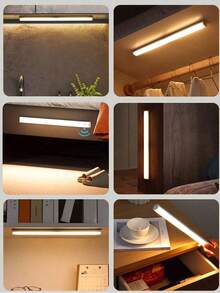 50cm/10cm/20cm/30cm USB 白色 LED 感應燈條，適用於櫥櫃、衣櫃與走道；無線感應 LED 燈條，適用於櫥櫃底照明；可充電磁吸式小夜燈 - 白 - 查看 12