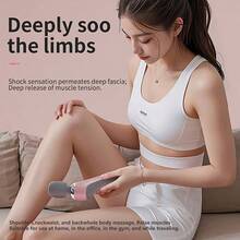 Powerful Handheld Fascia Stick, Wireless Charging Multi Gear Personal Relaxation Device, Soft Silicone Head, Type-C Charging, Portable Fascia Stick Suitable For Neck, Shoulder, Back And Waist, Suitable For Home Use, Daily Use In The Gym - Multicolor - View 8