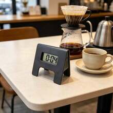 Compact Foldable Digital Clock, Black Minimalist Design, High-Definition Display, Lightweight Portable, Suitable For Desk, Car, Locker And Multiple Scenarios - 彩色 - 查看 6