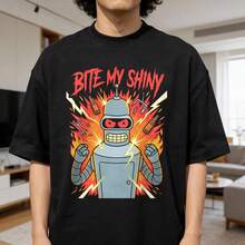 UniS1ex R Cartoon Tshirt, 90s Series T1EE, Geeky Graphic Top, TV Show Fan A1pparel, Vintage Toon Clot1hing, Sci Fi Vibes, Gift for Boyfriend.JPG - Negro - Ver 1