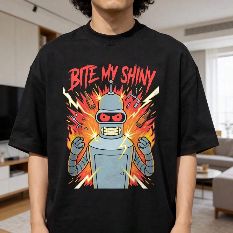 UniS1ex R Cartoon Tshirt, 90s Series T1EE, Geeky Graphic Top, TV Show Fan A1pparel, Vintage Toon Clot1hing, Sci Fi Vibes, Gift for Boyfriend.JPG - Negro - Ver 1