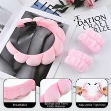 3pcs/Set Fried Noodle, Sponge, Skull Head, Cloud Headbands Hair Accessories Set - Multicolor - View 2