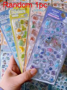 Pegatinas de cristal con burbujas del mundo submarino 3D, pegatinas de botellas a la deriva con relieve de lámina, decoraciones lindas DIY para cuadernos, álbumes de fotos y fundas de teléfono - Multicolor - Ver 9