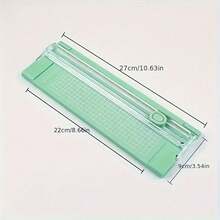 1pc A4 Paper Cutter, Compact & Portable, Sliding Guillotine Trimmer, Bi-Directional Cutting For Paper, Photos, Copies, Stationery, With Scale - 1pc - View 11