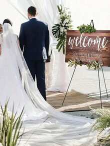 1 pièce Support d'affichage de panneau de mariage de 160 cm, support d'affichage d'affiche, support d'affichage de panneau et d'affiche, support d'affichage emballé, capacité de charge de 2,3 kg, support de sol portable pliable convenant pour les bannières de mariage et l'affichage d'affiches, support de bureau métallique à trépied, meilleur cadeau, décoration de mariage, décoration d'intérieur, décoration de chambre, faveur de fête, panneau de mariage et support d'affichage d'affiche, anniversaire d'été, rentrée des classes, fournitures scolaires, décoration d'intérieur, cadeau du nouvel an - Multicolore - Voir 4