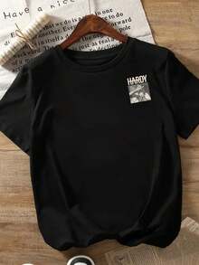 Plus Size T-Shirts - Black - View 3