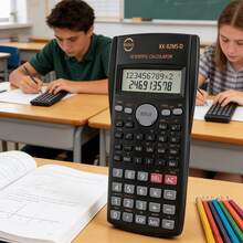 Black Scientific Function Calculator, Multi-Function Calculation Mode, Statistical Trigonometric Function Calculation, Universal Portable Calculator - A - View 5