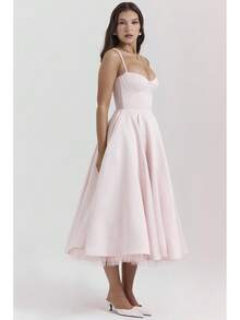 Vestidos largos de mujer - Rosa - Ver 2