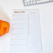 1pc Large Meal Planner Pad - Weekly Planner With Tear-Off Shopping List And Fridge Magnet - Family Dinner Menu And Meal Prep Organizer, Suitable For Home, Kitchen, Parents And Health-Conscious - A - View 7