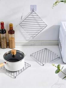 1 Tấm lót cách nhiệt hình vuông, thảm trải bàn chịu nhiệt, đế lót ly, khay đựng dụng cụ nấu nướng - Một kích cỡ phù hợp cho tất cả - Xem 5