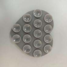 1 pieza [Aumento de precio bajo] Pegatina multifuncional de silicona con ventosa adhesiva doble cara en forma de corazón, soporte autoadhesivo para teléfono móvil con 15 ventosas - Multicolor - Ver 18