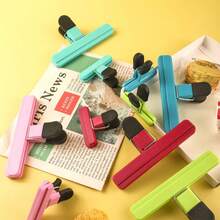 2/5pcs High-Quality Durable Silicone Food Bag Clips, Strong Sealing Clips For Snack Bags, Coffee Bags, Etc., Essential Kitchen Storage Tool - View 4