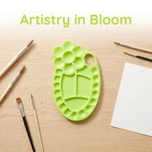 Professional 26-Hole Fish-Shaped Color Palette, Large-Sized Art Painting Palette, Suitable For Acrylic, Watercolor And Gouache. Anti-Slip And Easy To Hold, No Color Mixing. - Fish-shaped Palette - View 11