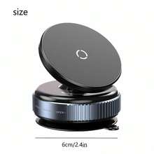 New Highly Stable Magnetic Car Phone Holder - Dual-Sided Suction Cup Design, 360° Rotation, ABS Material, Multi-Angle Adjustable, No Adhesive Required, Fits All Smartphone Sizes | Auto-Clamping Phone Holder - White - View 4