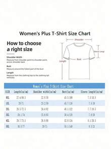 100% Cotton Plus Size T-Shirt For Women With Vibrant Sunflower Print And Denim - Short Sleeve Crew Neck T-Shirt, Machine Washable, Casual Spring Summer Top, Western Theme Graphic T-Shirt With Geometric Design, Casual Denim Style Clothing - 180G Soft And Skin Friendly - 黑色 - 查看 6