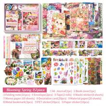 Set Hadiah Perencana Bunga Musim Semi, Stiker Bunga Musim Semi Edisi Terbatas, Set Hadiah Buku Catatan Bahan Tanaman, Buku Catatan Catatan Cepat - 1 Set - View 13