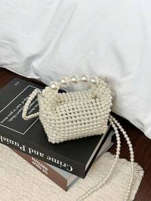 Túi xách du lịch đi biển đính cườm thủ công, túi đeo vai chéo thời trang. - Nhiều màu - Xem 3