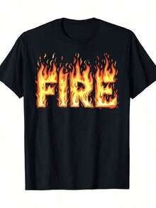 Camiseta de Fuego y Hielo para Adultos Hombre y Mujer -% Algodón 220g - Negro - Ver 6