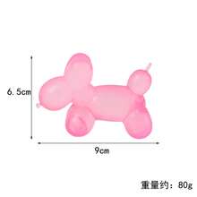 Solid Color Balloon Dog Maltose Candy Soft Squeeze Toy, Slow Rebound Soft Rubber Stress Relief Squeeze Decor, Anxiety Relief Daily Relaxation - Multicolor - View 6