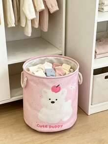 OBOVAY 1 Stück große Kapazität Spielzeug Aufbewahrungskorb, zusammenklappbarer Wäschekorb, für Schlafzimmer Accessoires, Kinderzimmer Dekoration, Schlafzimmer Dekoration, Raumdekoration, Neugeborenen Grundausstattung - Verschiedenfarbig - Übersicht 7