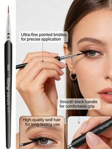 2 piezas Juego de Pinceles de Delineador de Ojos y Cejas Profesionales, Pinceles de Maquillaje en Forma de Lágrima, Adecuados para Principiantes, Pueden Difuminar Sombra de Ojos, Cubrir, Crear Contorno de Delineador de Ojos Natural, Cepillo de Cejas, Cepillo de Sombra de Ojos - Multicolor - Ver 9