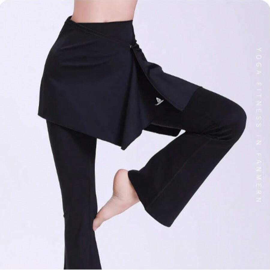 女士瑜伽裙罩衫，防走光半身裙，运动健身 - 彩色 - 查看 1