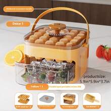 Pressurized Ice Cube Maker, Homemade Square Ice Cube Tray For Refrigerator With Ice Scoop, Portable Self-Made Ice Cube Mold, New Contactless Ice Cube Mold - Multicolor - View 6