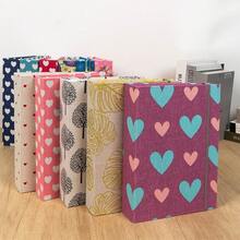 200 Slots Creative Large Capacity Family Photo Album, Holds 200 Pcs 6 Inch Photos, Multiple Styles With Leaf & Heart Pattern, Perfect For Home Living Room Office Decoration, Wedding, Kids, Travel, Family And Baby Memory Record - Multicolor - View 4