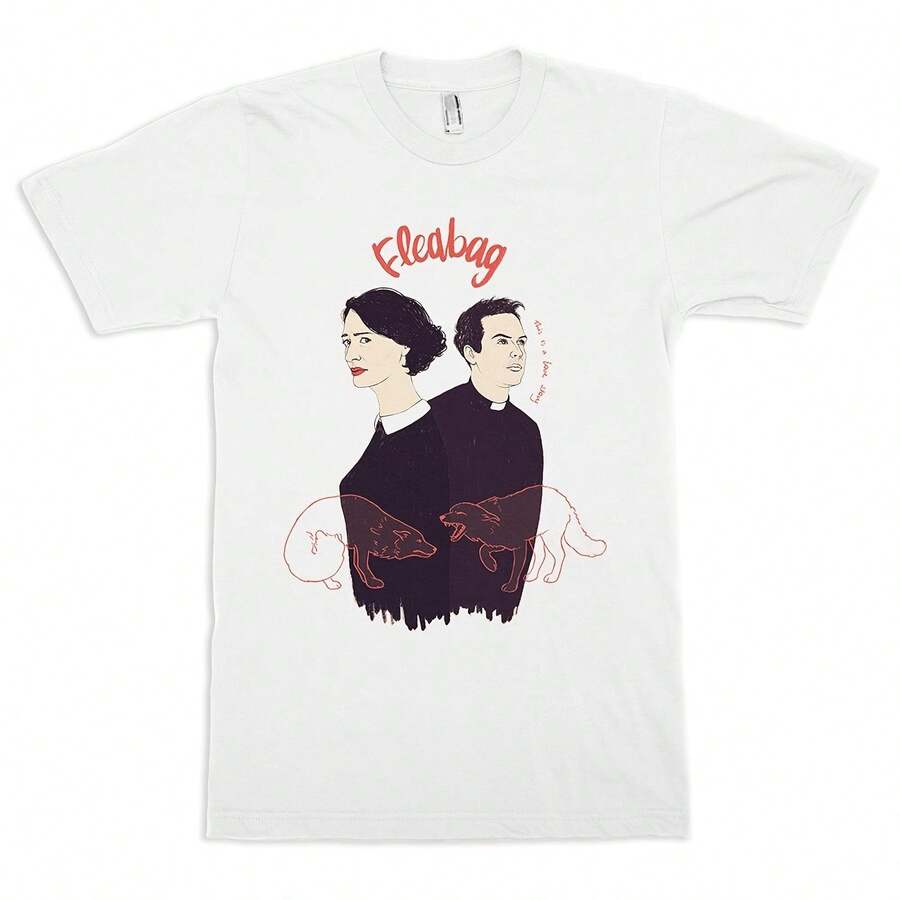 Fleabag This Is A Love Story T-Shirt  % Cotton Tee  's Wo's All Sizes (yw-94)220g heavyweight 100% cotton T-shirt. Butterfly print. Unisex sizing. Round neck inspirational T-shirt. Cute and beautiful Y2K-inspired summer top, perfect for the outdoors, home, work, or street wear. Casual, loose-fitting everyday T-shirt. - Blanco - Ver 1