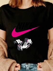 Women T-Shirts - Black - View 3