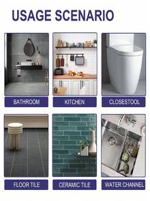 Waterproof Ceramic Tile Filler And Packaging Materials For Kitchen And Bathroom, Wiring Materials, Ceramic Tile Spacers And Crack Filler, White Tile Sealant, White Spacer Filler, Waterproof Tile Crack Repair Agent, Wall Stain Remover, Suitable For Walls And Bathrooms, Spring Home Decoration Items, Rama Decorative Stickers, Christmas And Graduation Gifts - Multiple Styles - View 5