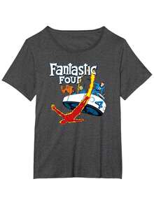Comics Fantastic Four Fantasticar Retro T-Shirt - 黑色 - 查看 6