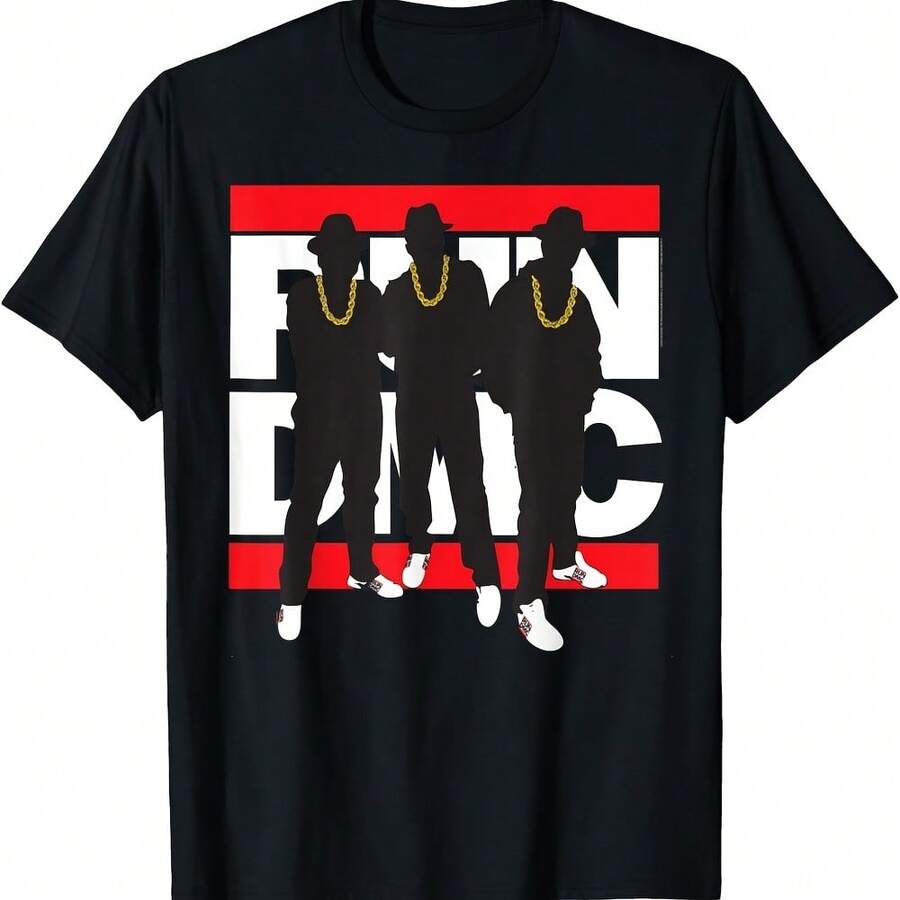 Run 1DMC1 Official Silhouette Band T-Shirt Small - Negro - Ver 1