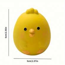 Wang Meow Pet Durable Latex Squeaky Small Yellow Chicken & Dog Toy - Cute Cartoon Pet Chew Toy, Relieve Boredom And Clean Teeth, Suitable For Small To Medium Dogs - Multicolor - View 3