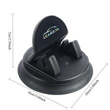 1pc/2pcs LCARS Dashboard Rotary Navigation Phone Holder, Rotation Bracket, Advanced Non-Slip Pad, Universal Car Mount - one-size - View 8