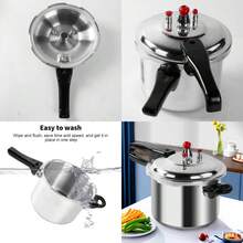 4/7/9LHome Dual Handle Aluminum Pressure Cooker Kitchen Catering Cookware UK - View 2