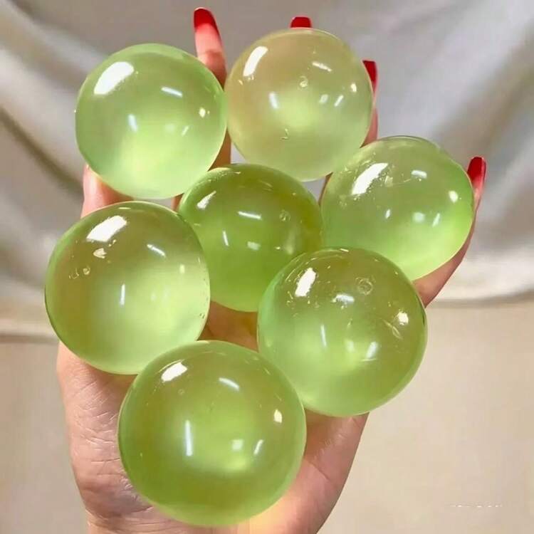 Đồ chơi bóp hình quả cầu ngọc bích nho xanh, đồ chơi bóp giảm căng thẳng thủ công, đồ chơi kẹo mạch nha sáng tạo với cùi nho. - Nhiều màu - Xem 3