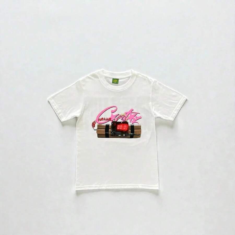 No Time 4 Luv Tee White - Black - View 1