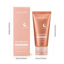 MAYCHEER 胶原蛋白夜间修护面膜，保湿、紧致、肌肤修复撕拉式面膜 - Collagen - 查看 8