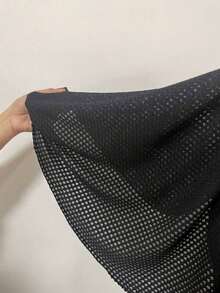 Pantalones de Baño de Color Sólido - Negro - Ver 6