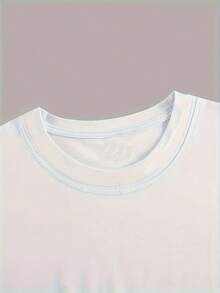 Women's Sweet Summertime Strawberry Print Cotton T-Shirt Round Neck Short Sleeve Regular Fit - Blanco - Ver 3