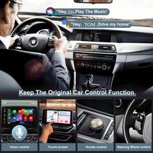 二合一无线 CarPlay 和 Android Auto 适配器，有线转无线 CarPlay 转换器，5.4GHz WiFi 智能语音控制 USB 即插即用车载无线转换器，自动连接，兼容 和安卓车载信息娱乐系统的 Type-C 接口 - TAB0A - 查看 7
