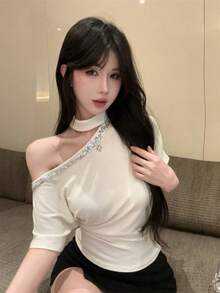 Women Tops - White - View 3