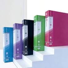 A4 PP File Folder 10-100 Pages, 1/5 Pcs, Portable Document Storage Folder, Multi-Color Lightweight File Folder, Office & Student Use - Single Piece - View 10