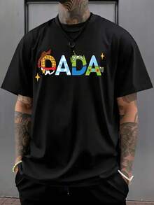Disney Licensed Toy Story Birthday Dad T-Shirt DAD OF THE BIRTHDAY BOY Front And Back Double Print Short Sleeve, Crew Neck Casual Comfort Short Sleeve T-Shirt, Breathable Lightweight, Stylish Streetwear, Men'S Sport Top - màu đen - Xem 2