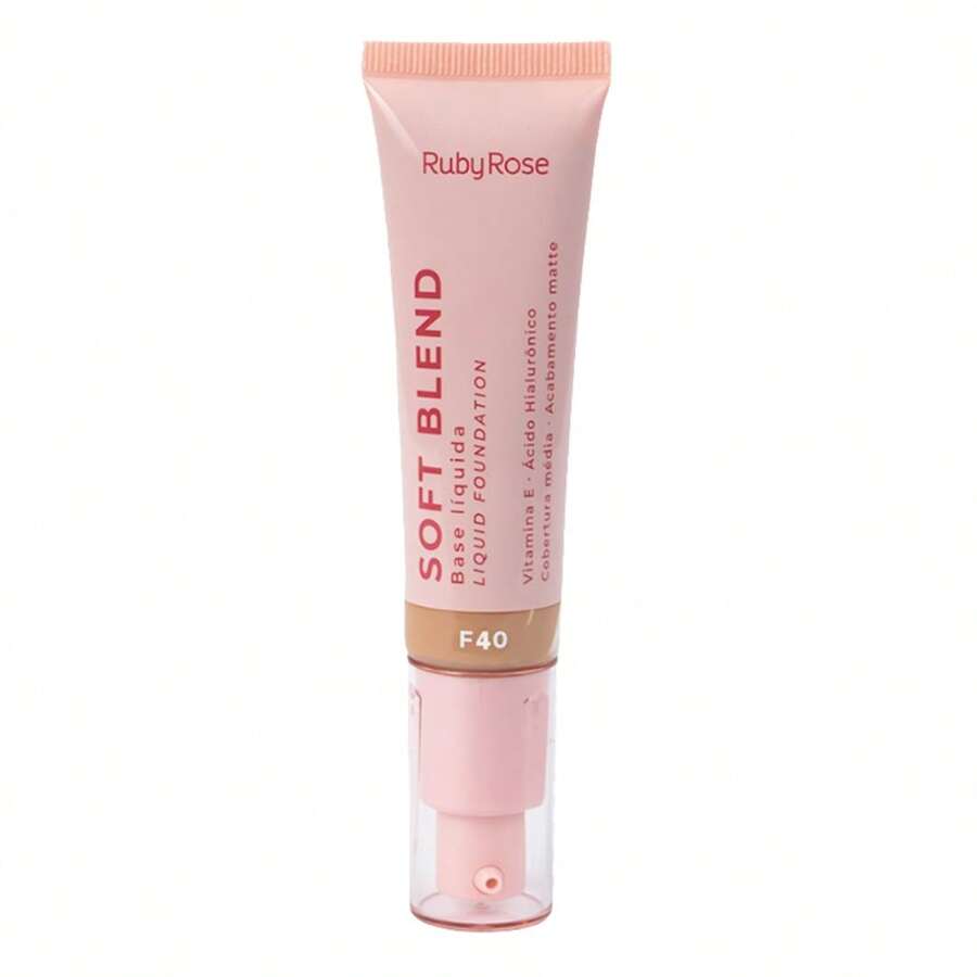 Soft Blend Liquid Foundation - Ruby Rose HBM301 - F40 - Ver 1