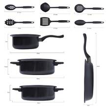 13pcs Cookware Set Pan Pot Non Stick Saucepans Frying Pan Cookware Set Glass Lid - View 9
