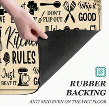 1 buah Keset Dapur, Karpet Drainase Tahan Lama, Cocok untuk Dapur, Ruang Tamu, Pintu Masuk, Balkon, Dekorasi Rumah, Anti-Selip, Kedai Kopi, Bar, Liburan, Pesta, Kamar Tidur, Alas Hewan Peliharaan, Dekorasi Kamar Mandi - MultiWarna - View 5