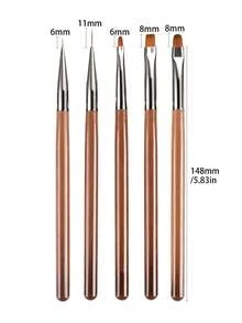 Bộ cọ vẽ móng nghệ thuật 2 món, cọ vẽ và kẻ viền chuyên nghiệp, thích hợp cho thiết kế nghệ thuật móng tay. - Nhiều màu - Xem 5